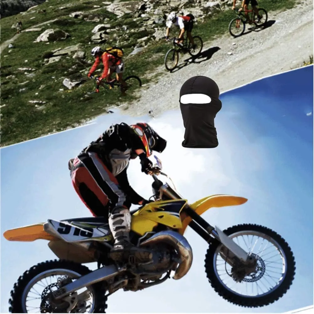 3 Hole Full Face Mask, Women Men Thin Balaclava Face Mask for Motorcycle Bike Hunting Cycling Cap Ski