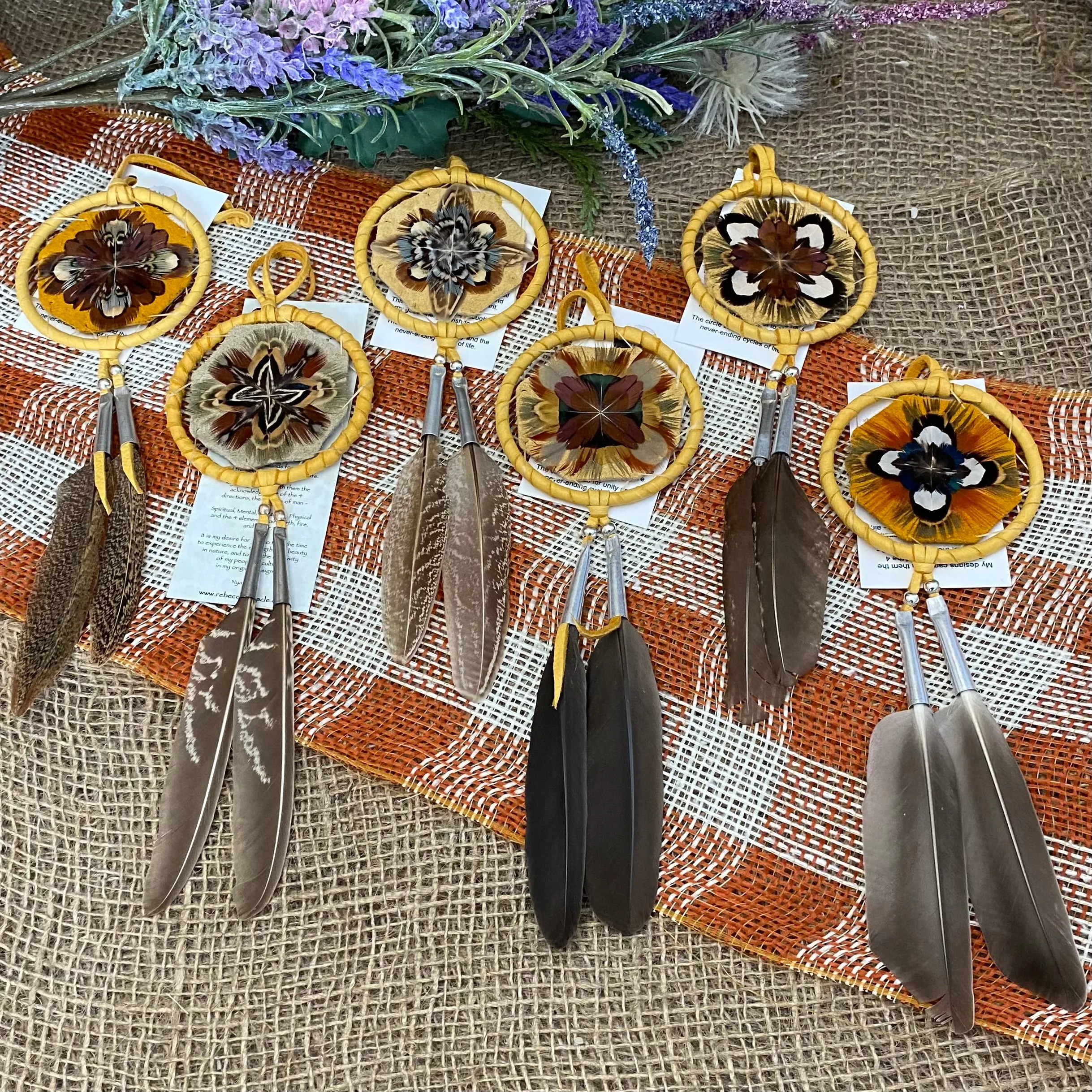 3” Medicine Shield; by Rebecca Maracle Mohawk Feathersmith