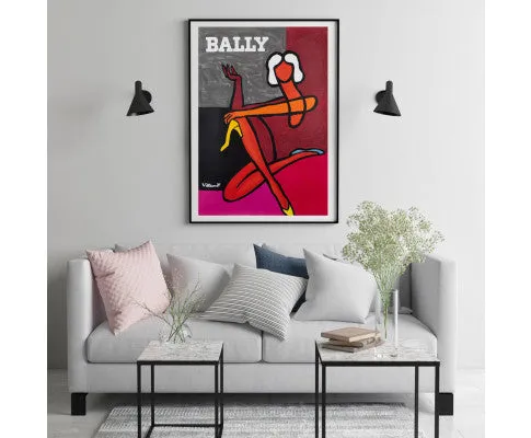 60cmx90cm Fashion Woman Black Frame Canvas Wall Art
