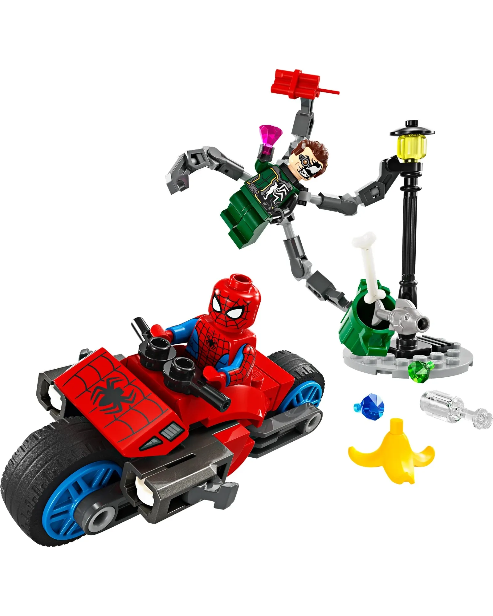 76275 Motorcycle Chase: Spider-Man vs. Doc Ock