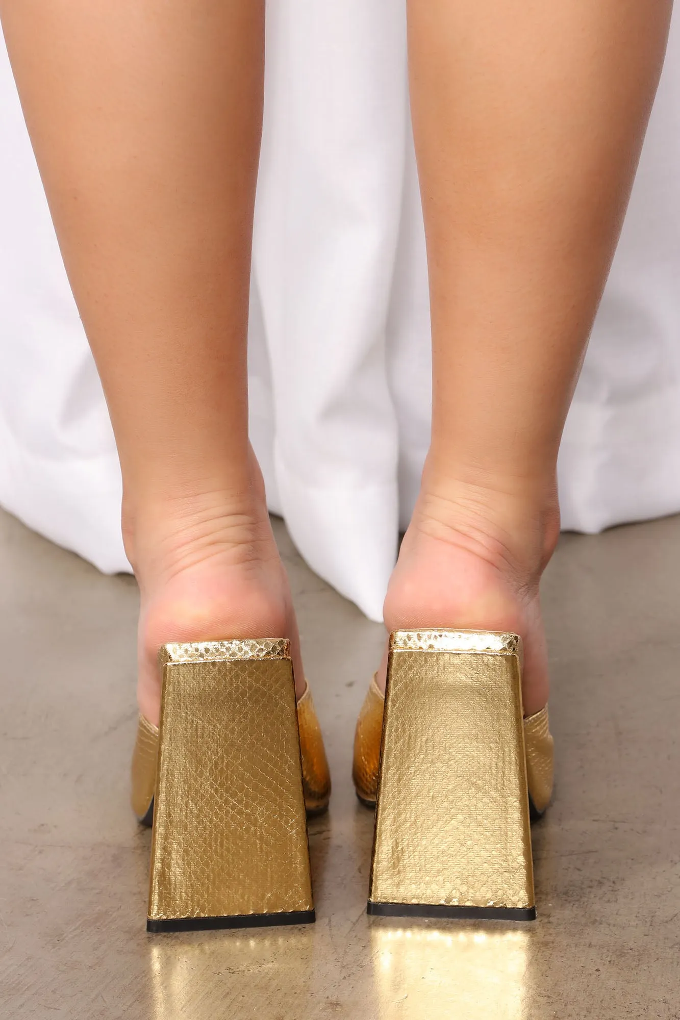 Always My Best Heeled Mules - Gold
