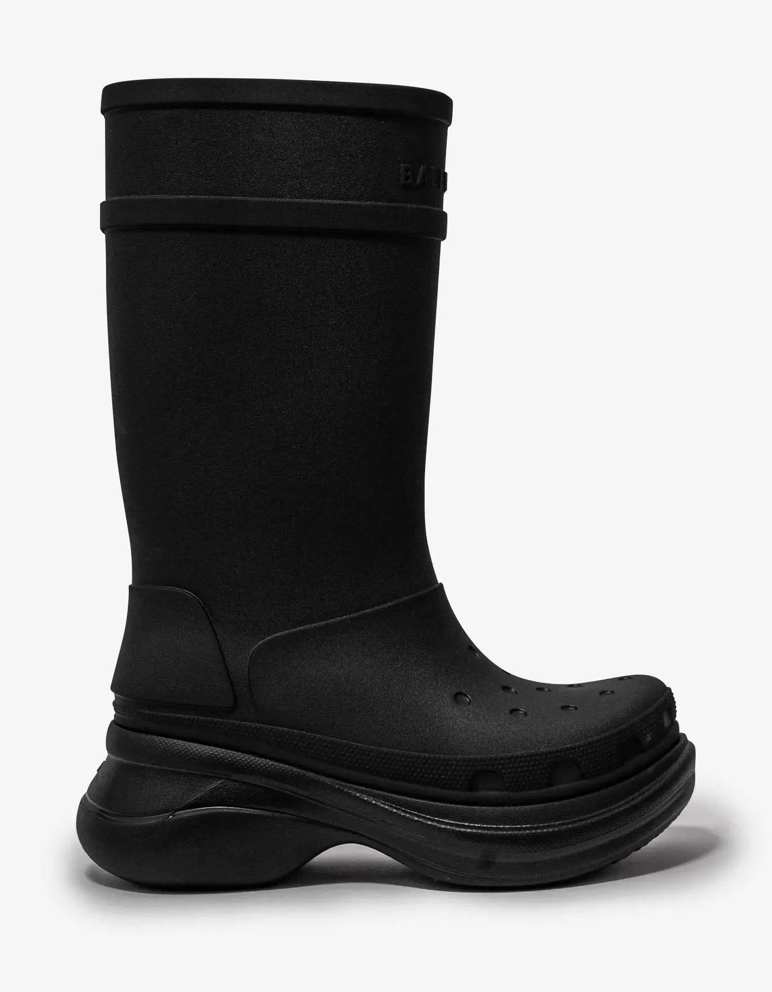 Balenciaga Black Crocs Boots