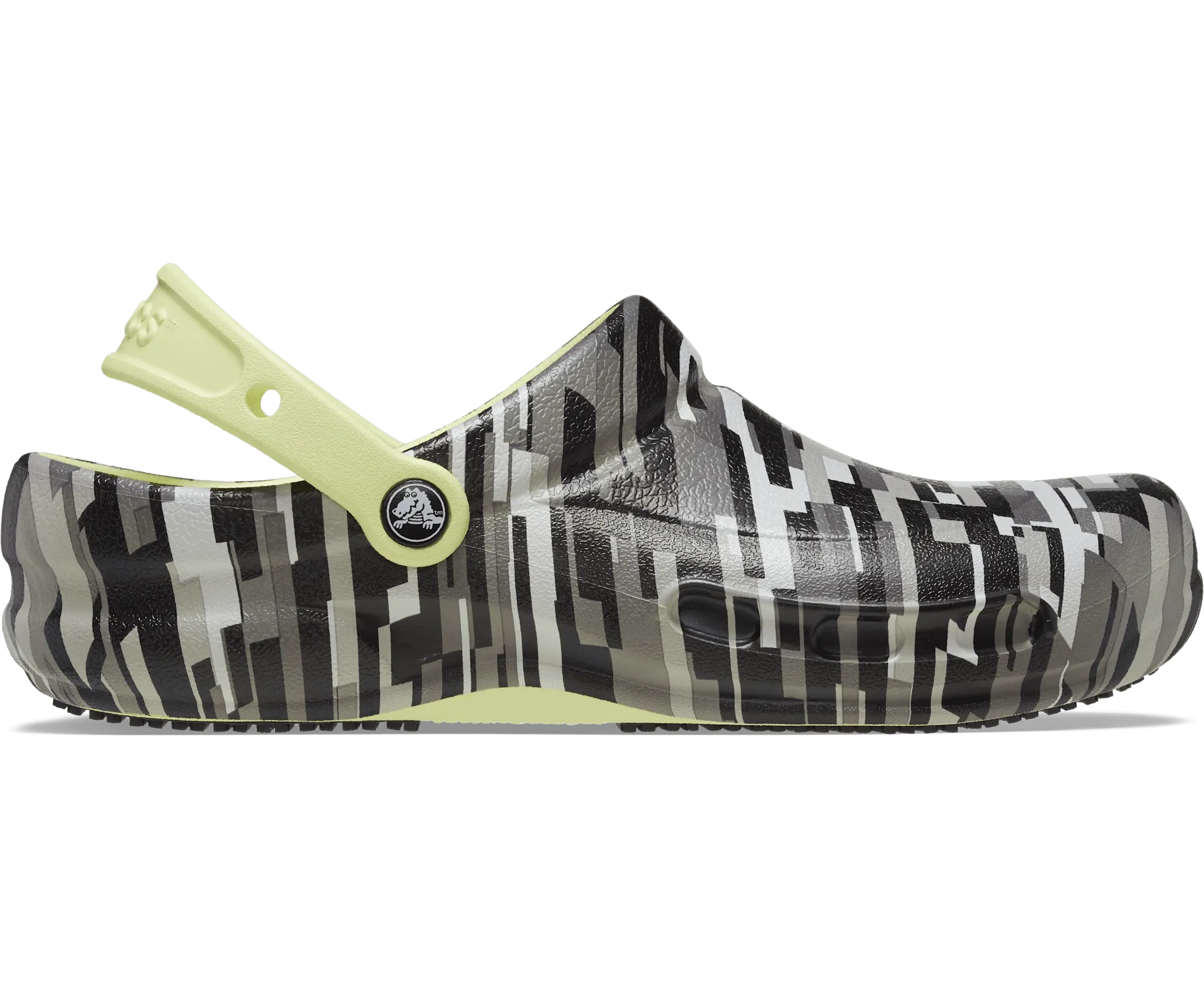 Bistro Graphic Clog - black/lime