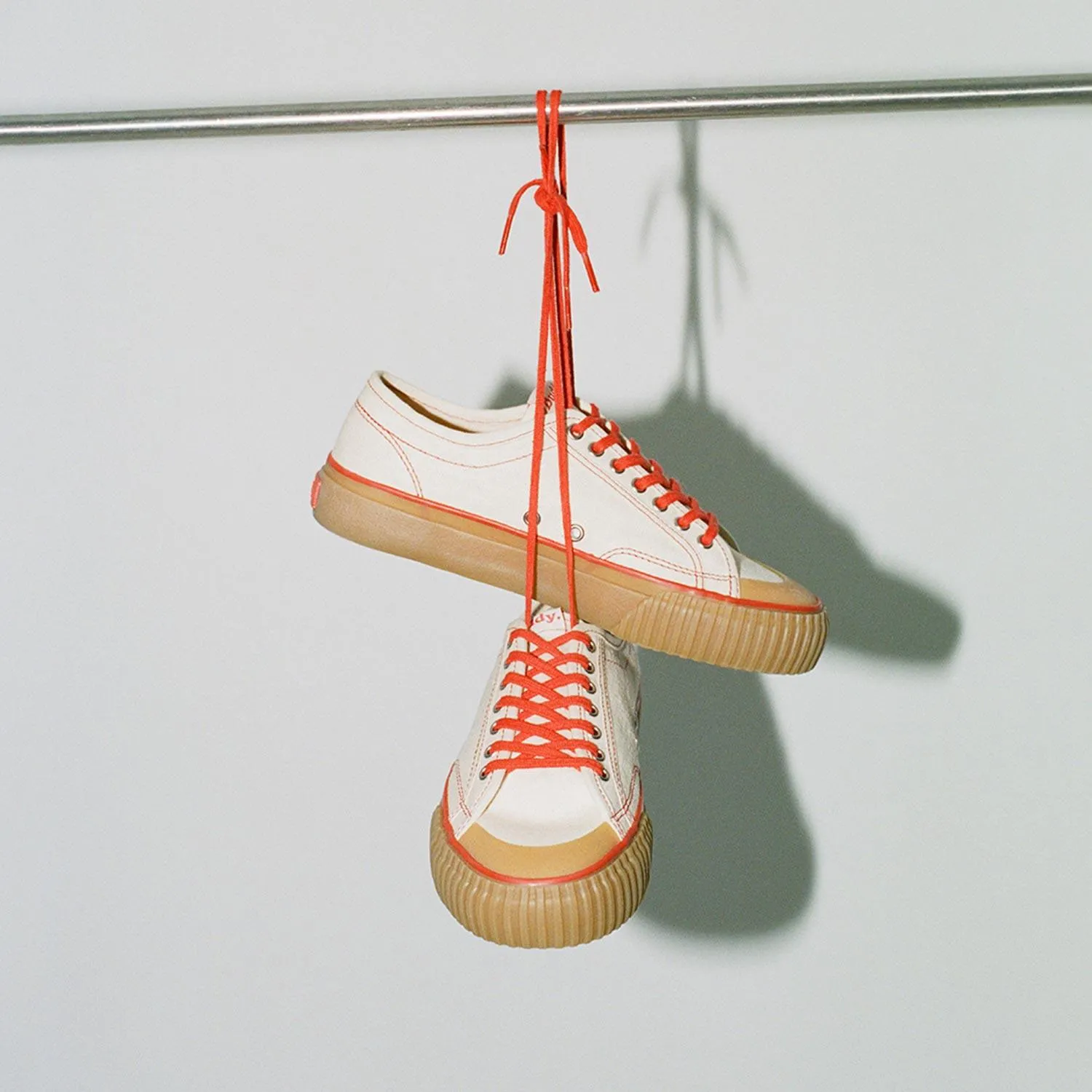 Off-White and Red Buddy x CC Hemp Designer Sneakers