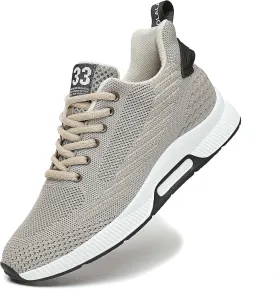 CERYTHRINA Men Elevator Sneakers Sports Shoes Invisible Height Increasing 2.36 Inches Taller Elevator Shoes Lace up Fashion Sneakers
