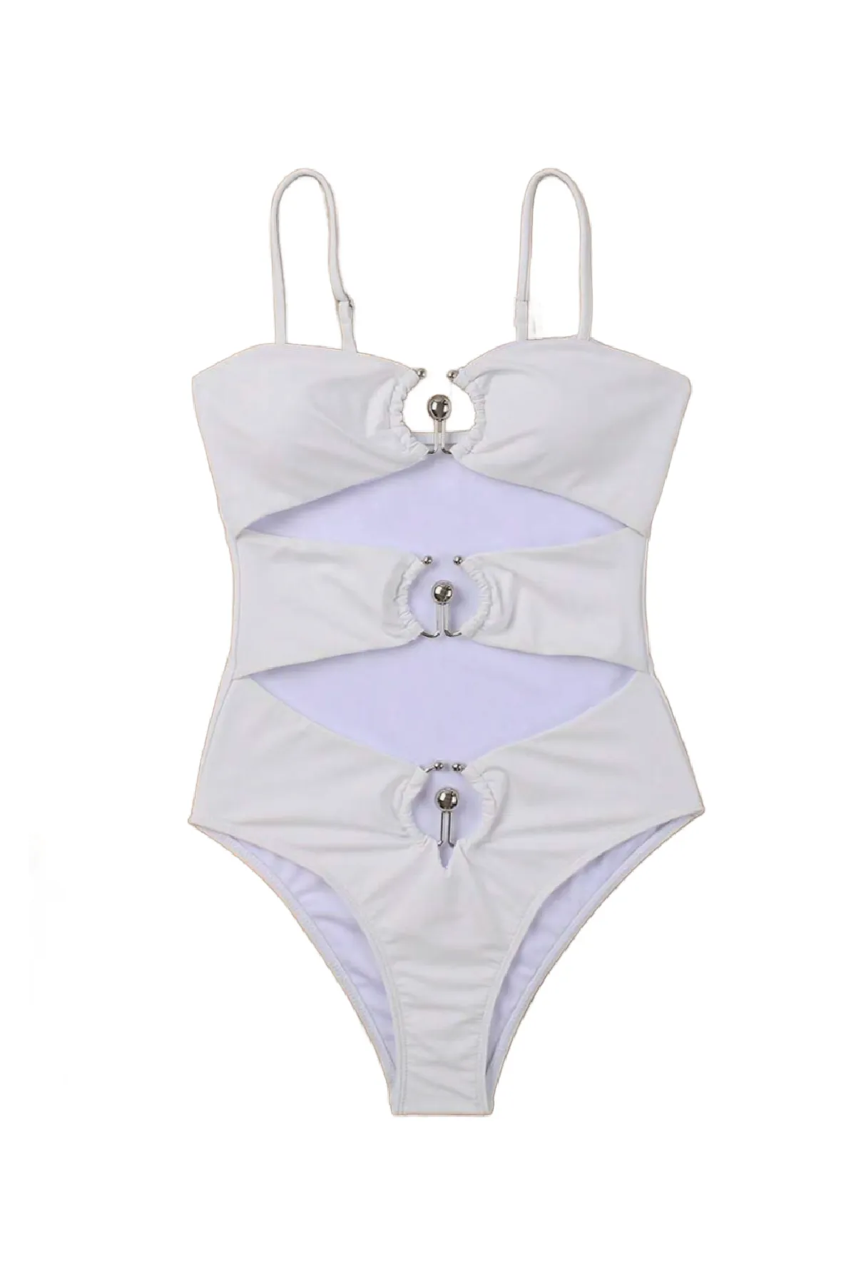 Cory 1 Piece Bikini (White)