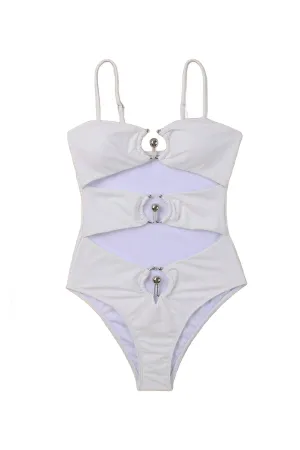 Cory 1 Piece Bikini (White)