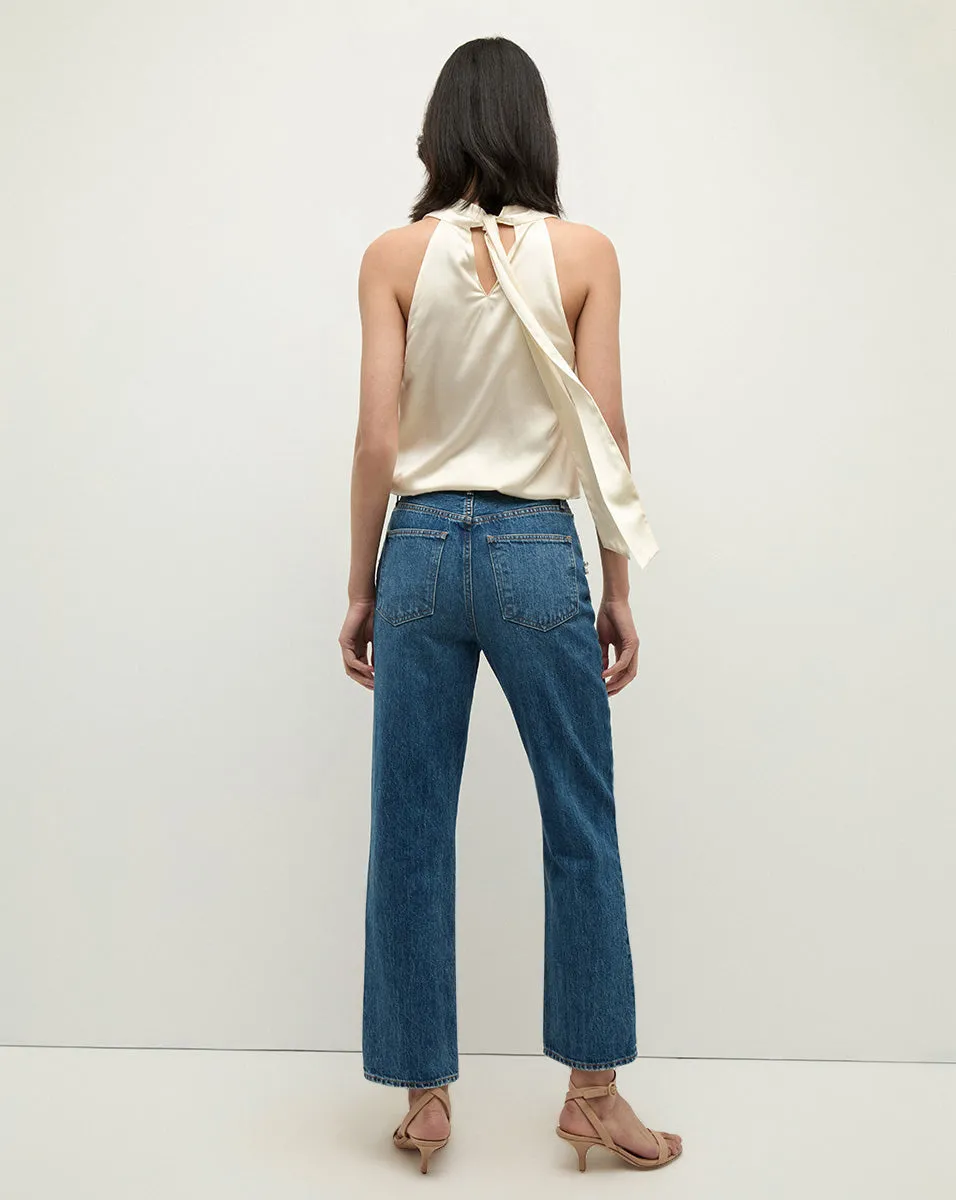Daniela Straight-Leg Embellished Jean