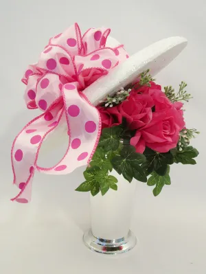 Derby Hat Table Centerpiece