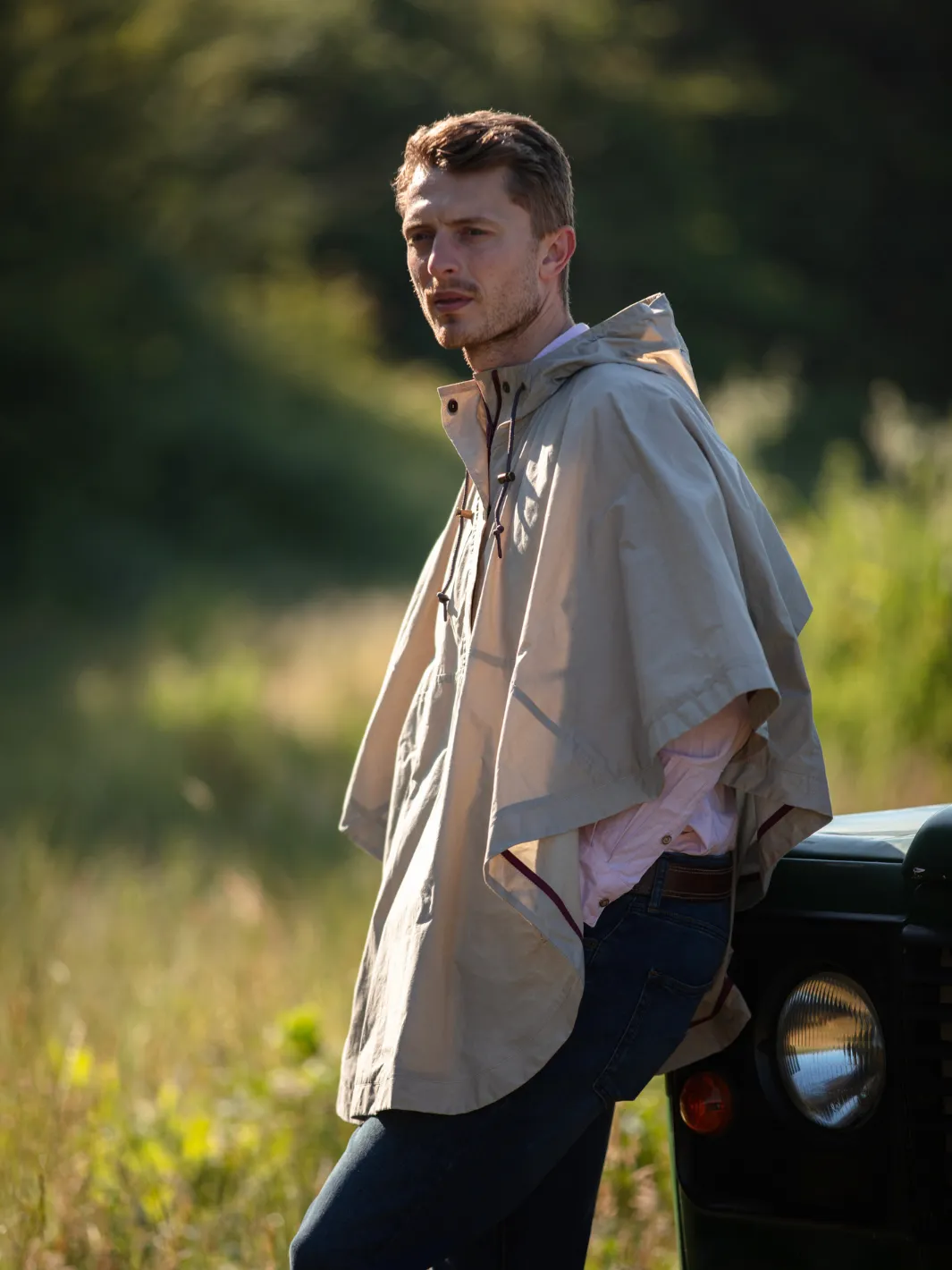 Derby Unisex Dry Wax Cape - Grey