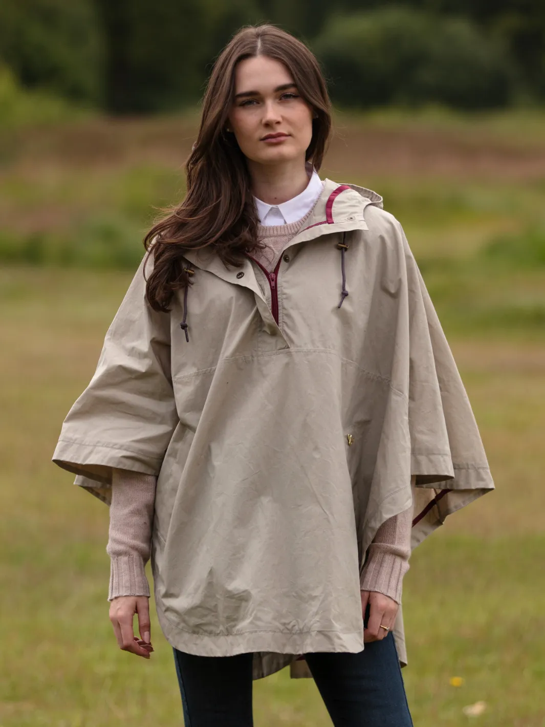 Derby Unisex Dry Wax Cape - Grey
