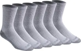 Dickies Men's Dri-tech Moisture Control Mid-Crew Comfort Length Socks, Available in M-XL (6, 12 Pairs)