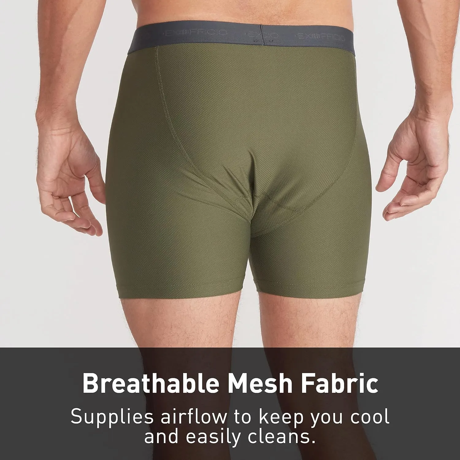 ExOfficio Men's Give-N-Go 2.0 Boxer Brief 2 Pack - Breathable Durable Easy Care Travel Underwear