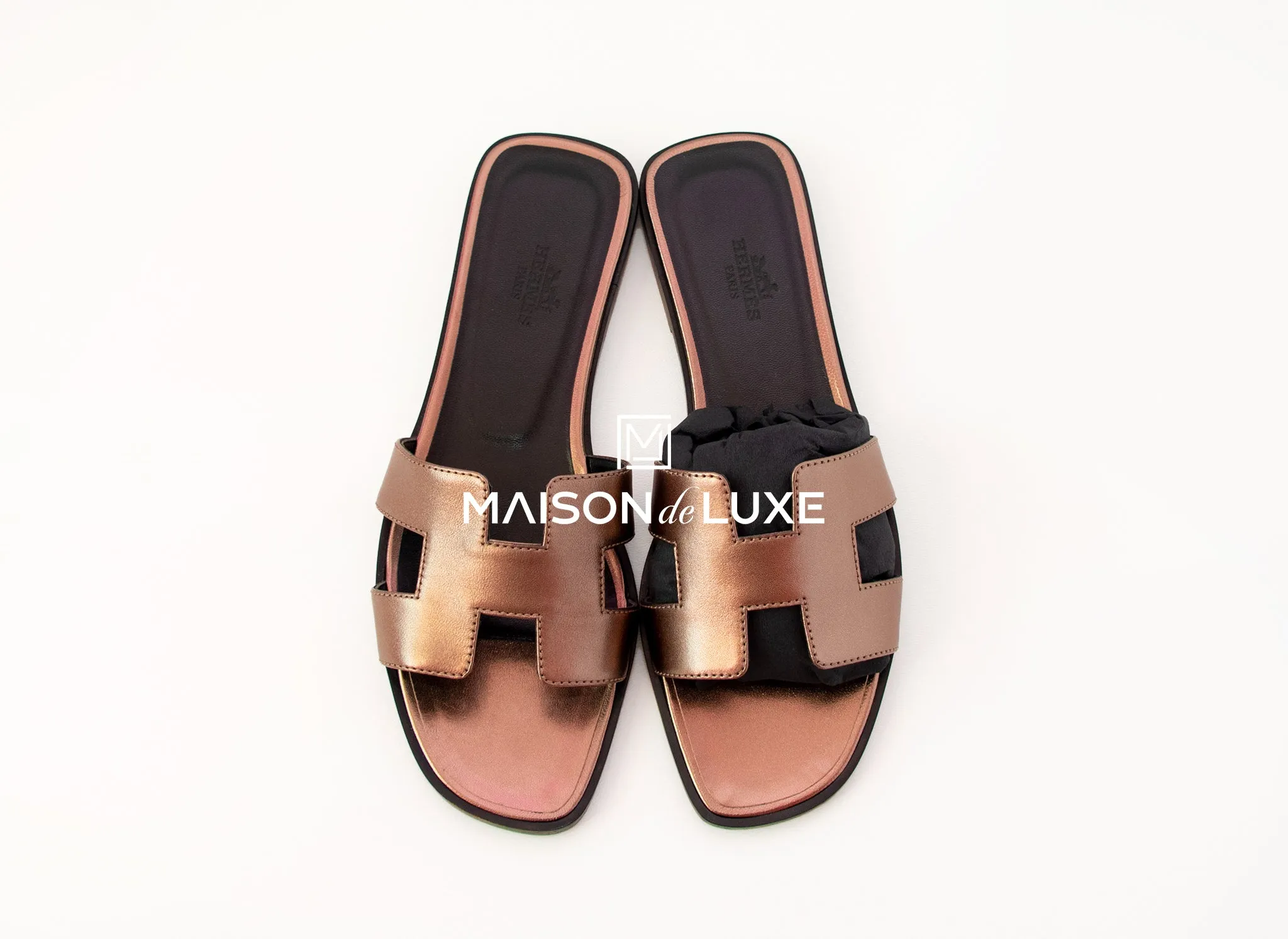 Hermes Women's Dore Oran Sandal Slipper 37 Shoes
