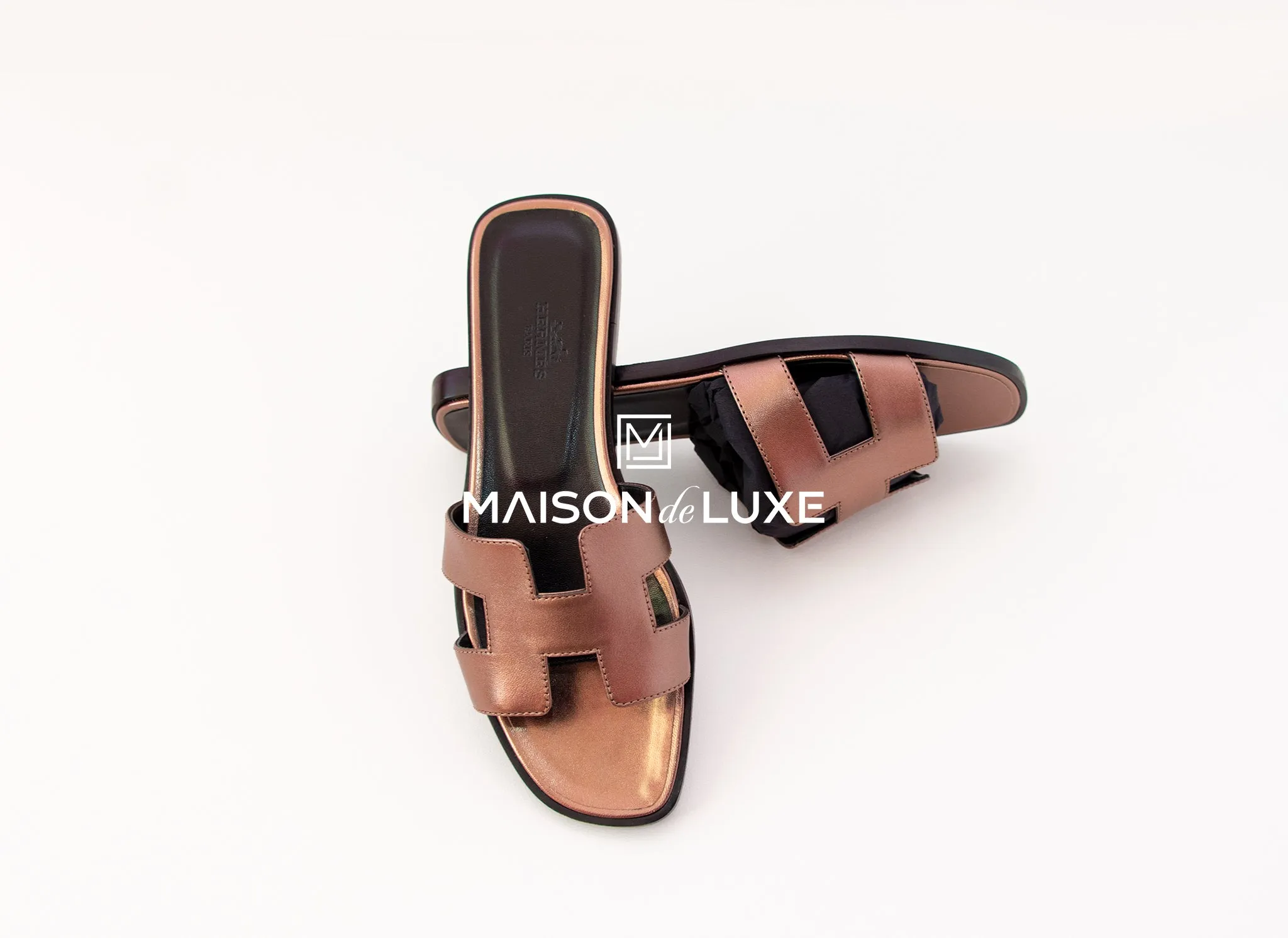Hermes Women's Dore Oran Sandal Slipper 37 Shoes