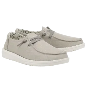 Hey Dude® Ladies Wendy Canvas Sparkling Pearl Grey Shoes 121413312