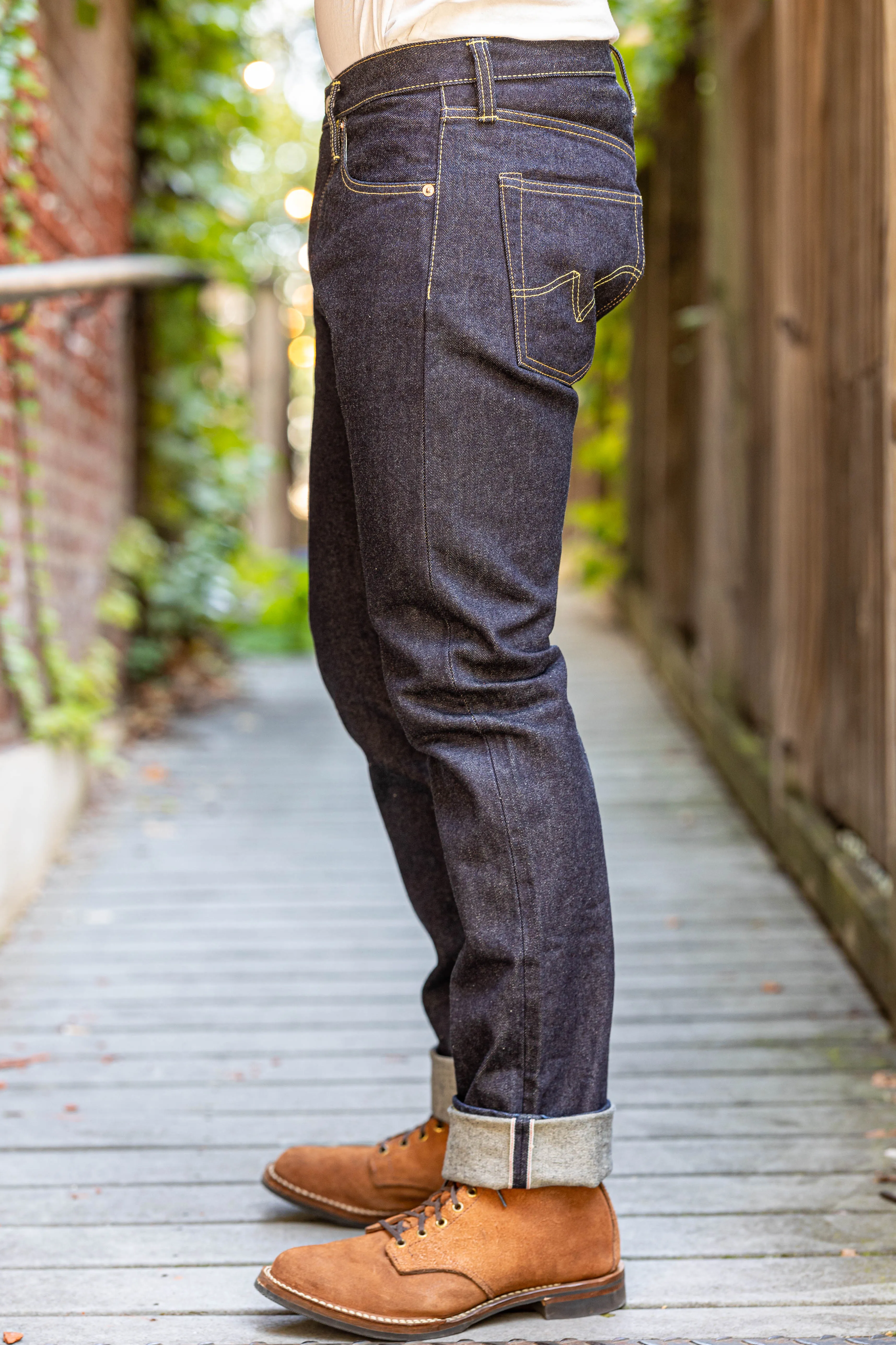 Iron Heart IH-555S-142 14oz Selvedge Denim Super Slim Cut Jeans - Indigo