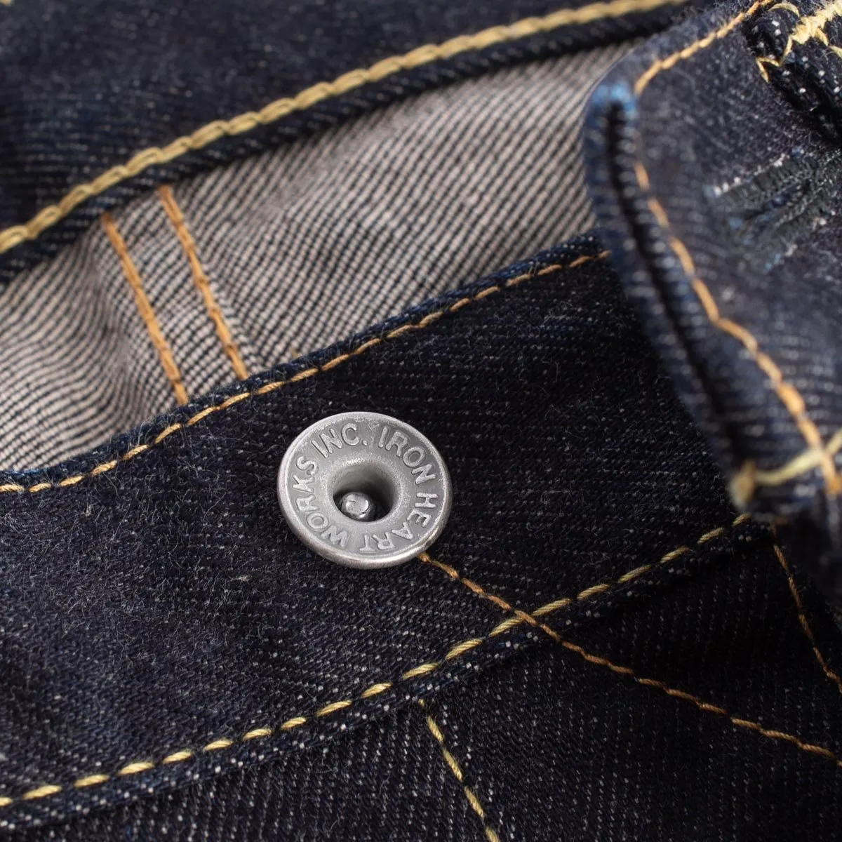 Iron Heart IH-555S-142 14oz Selvedge Denim Super Slim Cut Jeans - Indigo