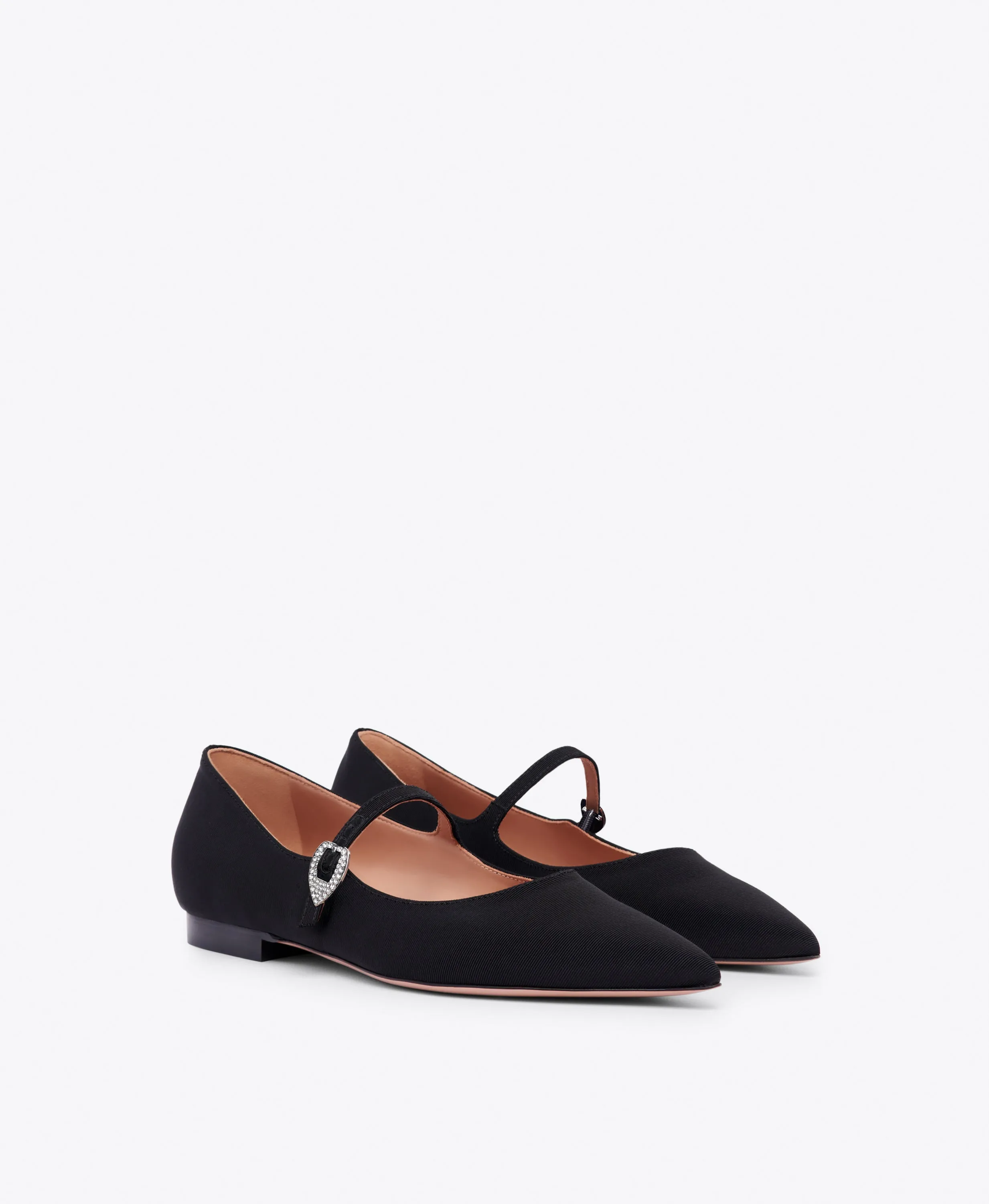 Kate Black Grosgrain Flat Pumps