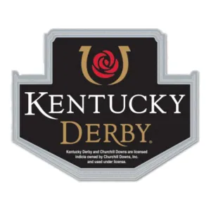 Kentucky Derby Churchill Downs Run for the Roses Black Metal Lapel Pin