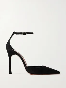 Kim suede point-toe pumps