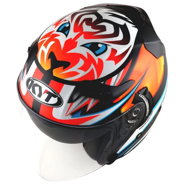 KYT Motorcycle Sunvisor Helmet AXEL BASSANI