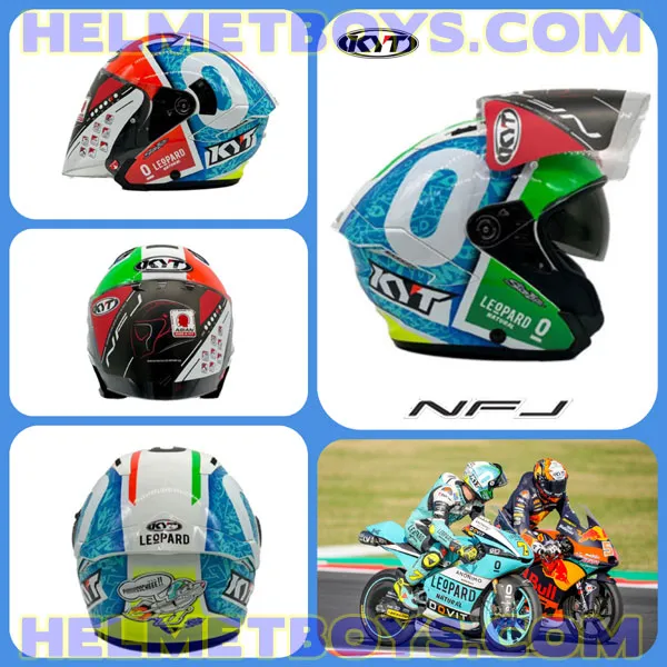 KYT NFJ Motorcycle Sunvisor Helmet DENNIS FOGGIA MISANO