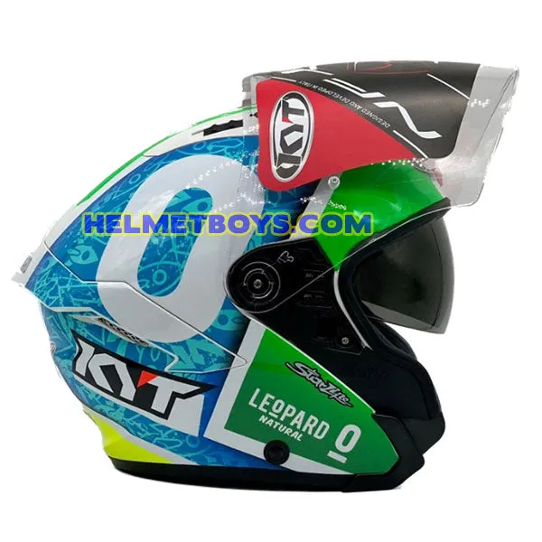 KYT NFJ Motorcycle Sunvisor Helmet DENNIS FOGGIA MISANO