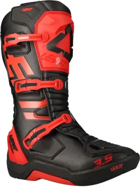 Leatt 3.5 Motocross Boots, Black/Red