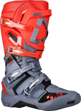 Leatt GPX 5.5 FlexLock Motocross Boots, Grey/Red