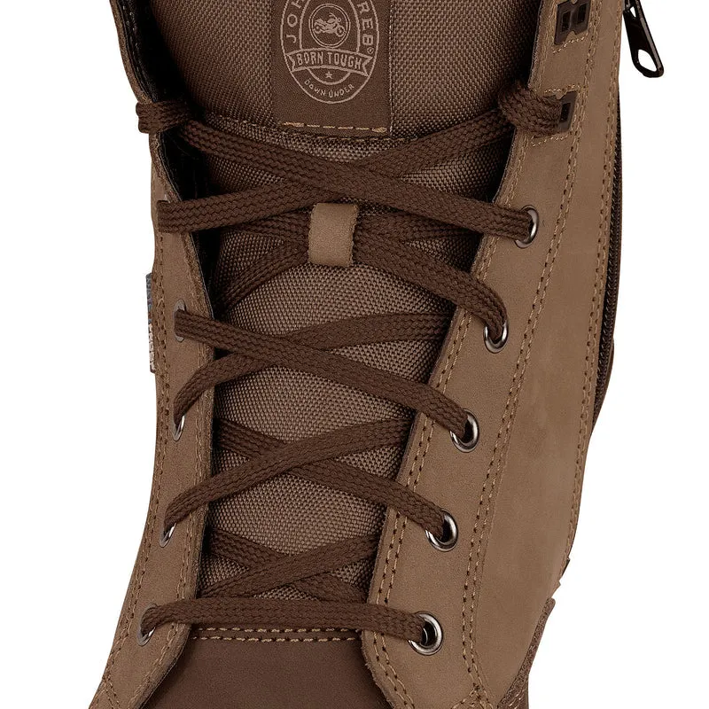 MEN'S KIRRA WATERPROOF BIKER MOTORCYCLE BOOTS BROWN-JR30400