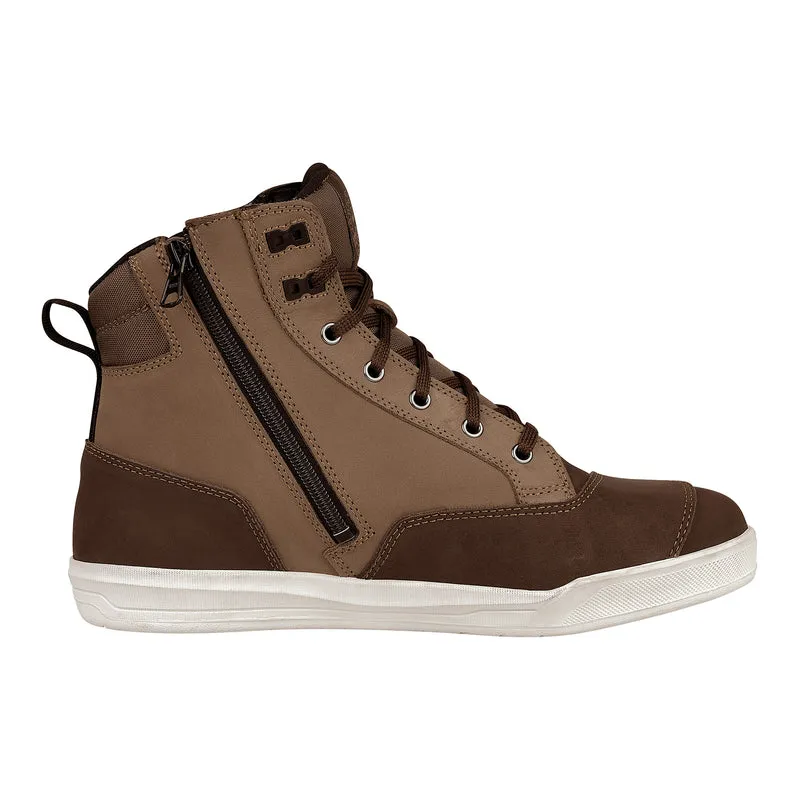 MEN'S KIRRA WATERPROOF BIKER MOTORCYCLE BOOTS BROWN-JR30400