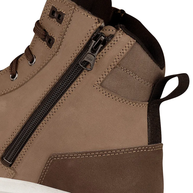 MEN'S KIRRA WATERPROOF BIKER MOTORCYCLE BOOTS BROWN-JR30400