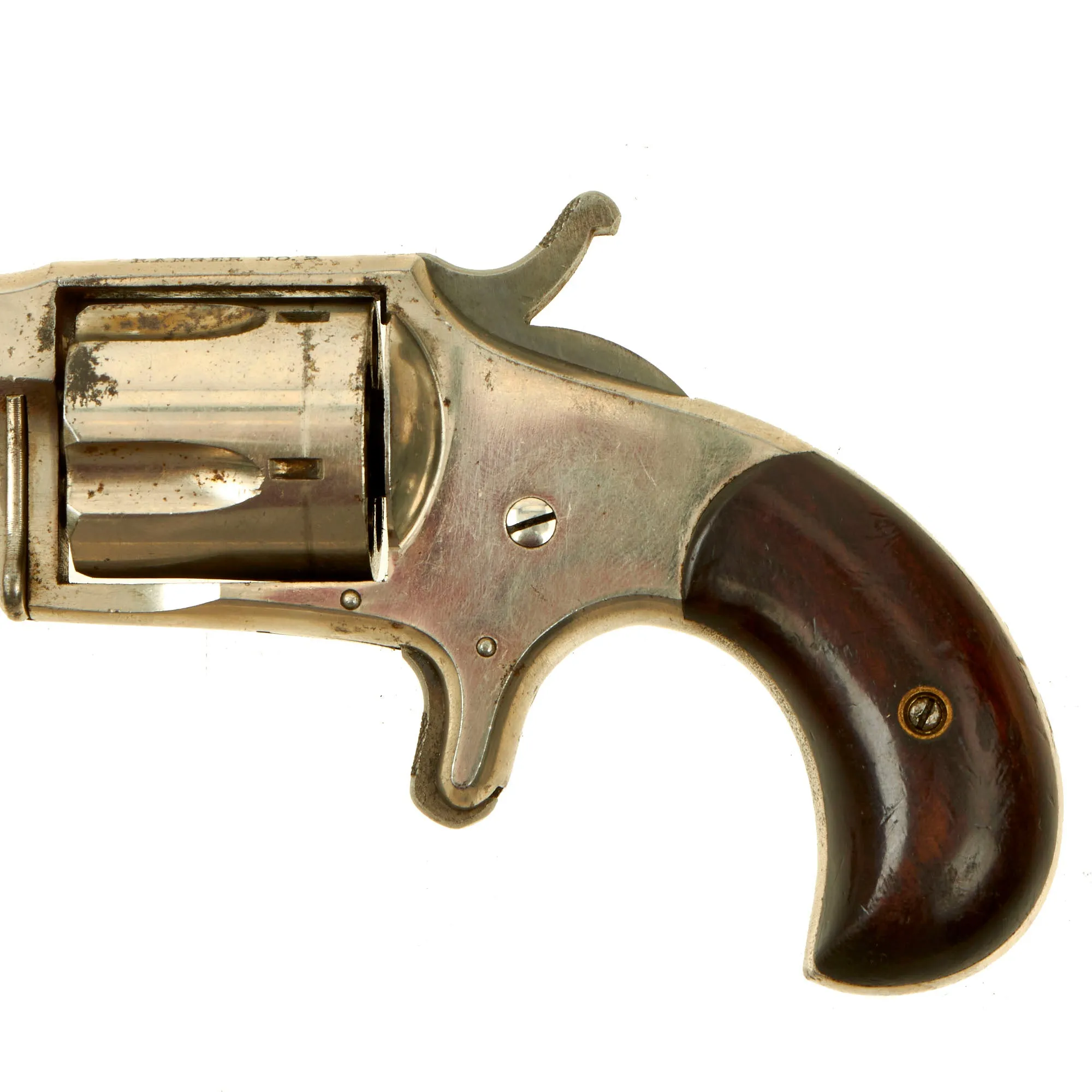 Original U.S. Hopkins & Allen "Ranger No. 2" Nickel Plated Revolver in .32 Rimfire - Matching Serial 1935