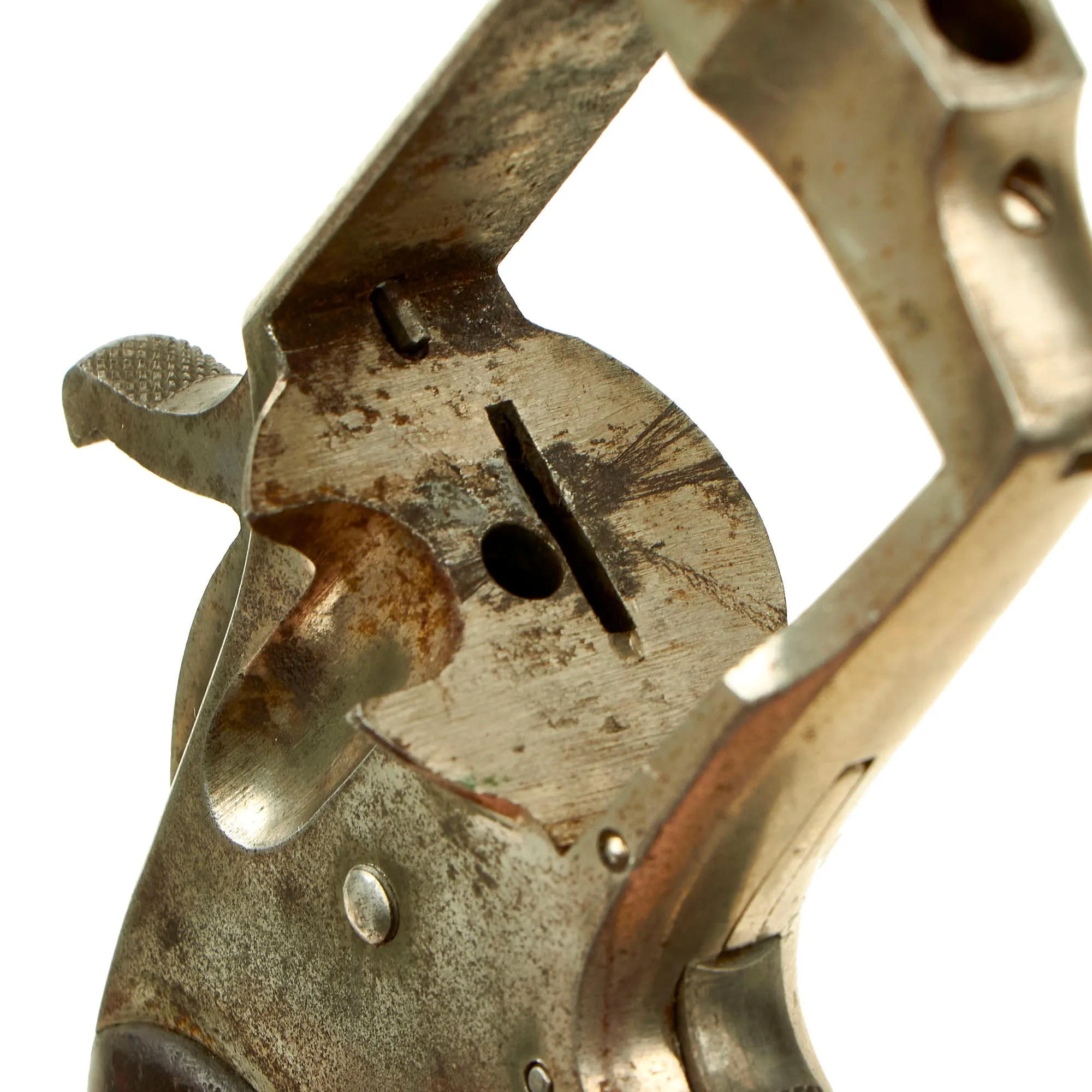 Original U.S. Hopkins & Allen "Ranger No. 2" Nickel Plated Revolver in .32 Rimfire - Matching Serial 1935