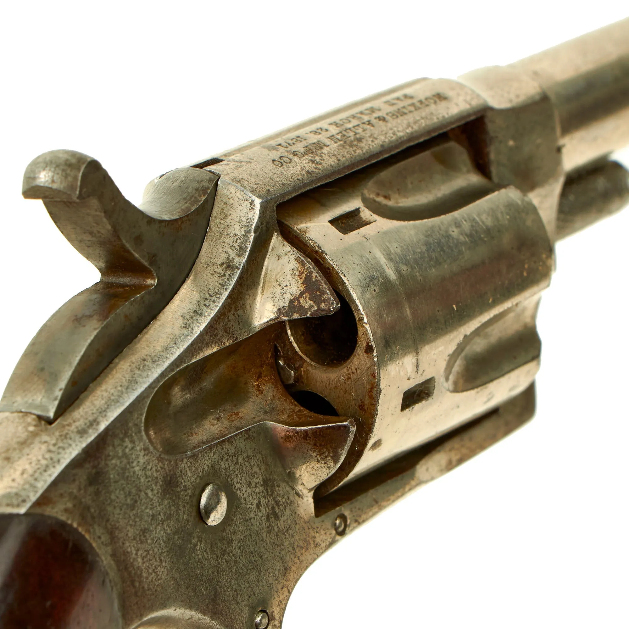 Original U.S. Hopkins & Allen "Ranger No. 2" Nickel Plated Revolver in .32 Rimfire - Matching Serial 1935