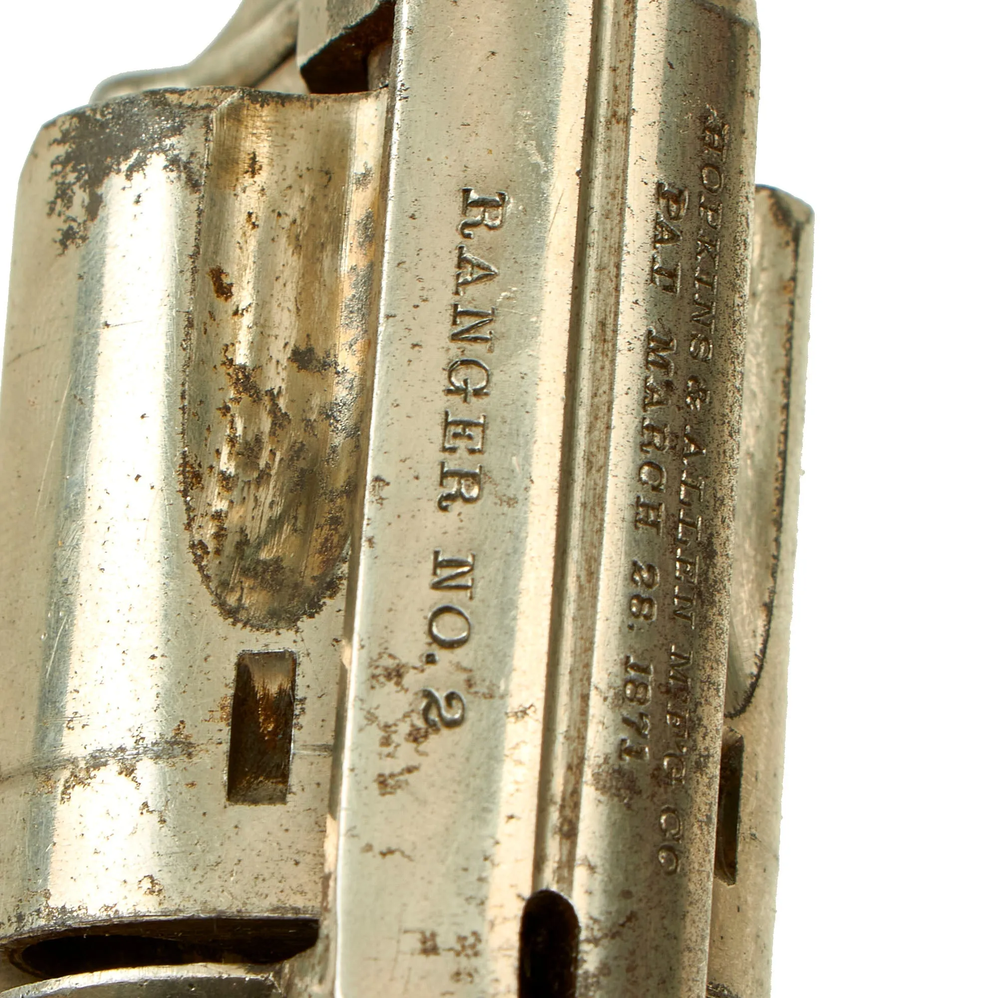 Original U.S. Hopkins & Allen "Ranger No. 2" Nickel Plated Revolver in .32 Rimfire - Matching Serial 1935