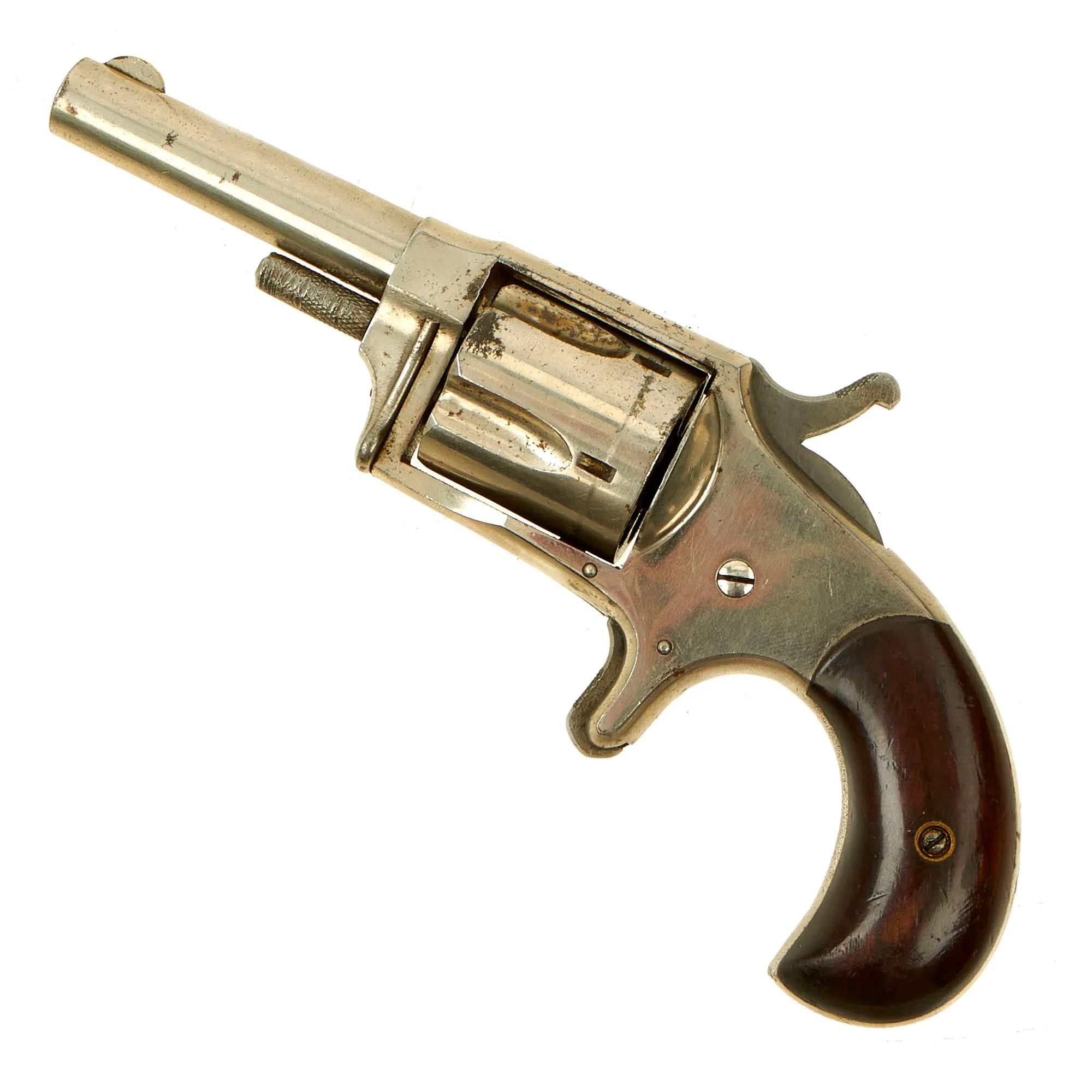 Original U.S. Hopkins & Allen "Ranger No. 2" Nickel Plated Revolver in .32 Rimfire - Matching Serial 1935