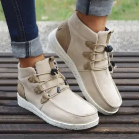 Purpdrank - Casual Laced Front Ankle Boots