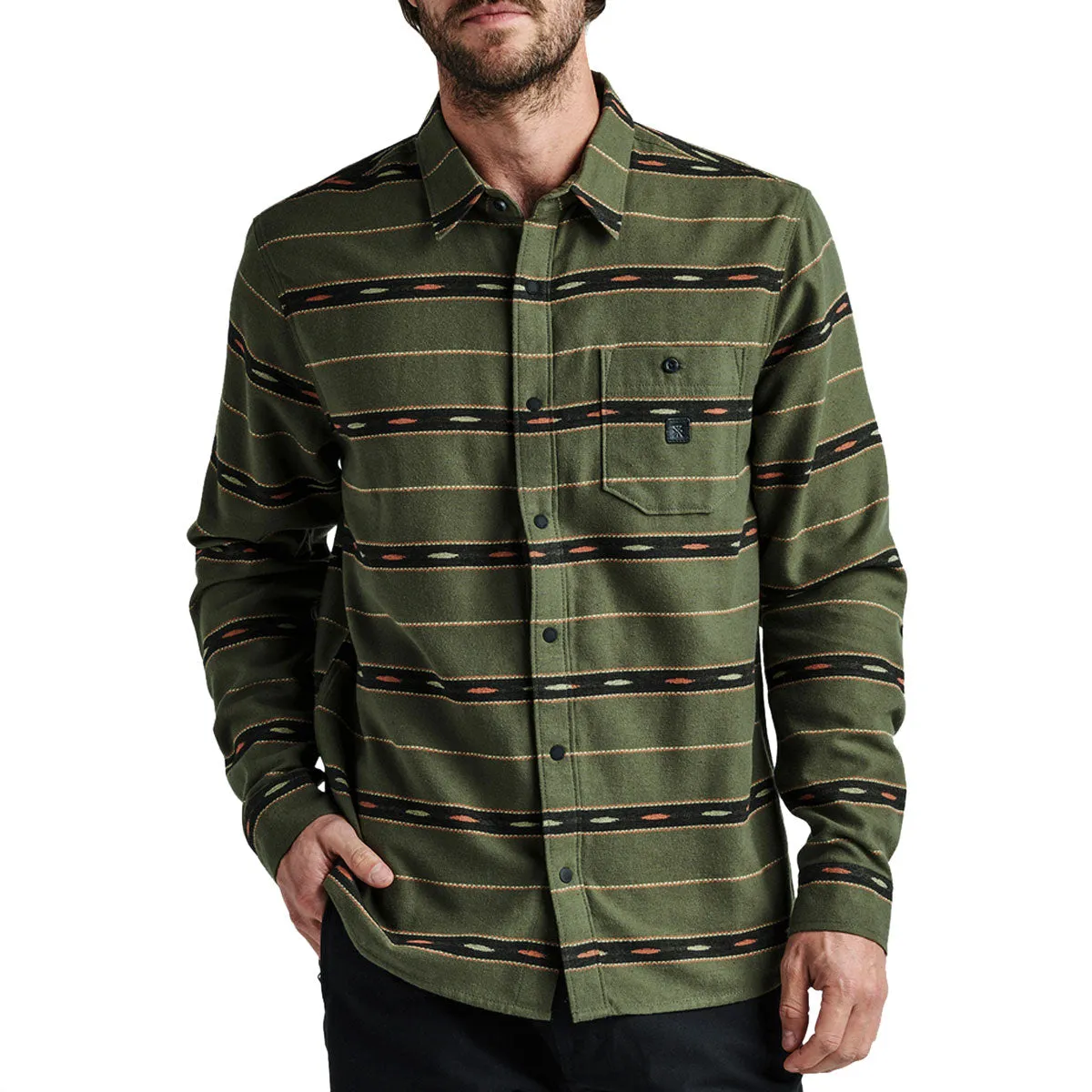 ROARK NORDSMAN FLANNEL LIGHT ANTICO  MILITARY