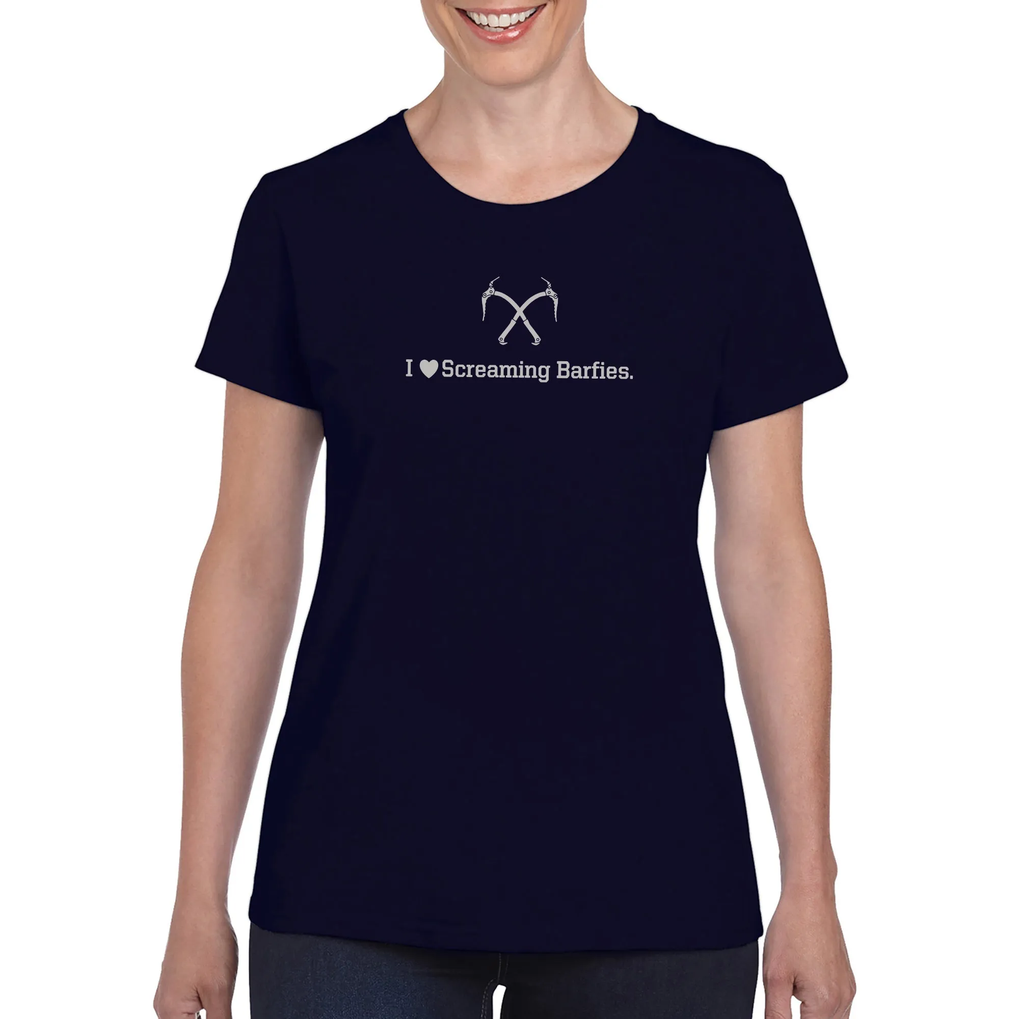 Screaming Barfies Ladies - Navy