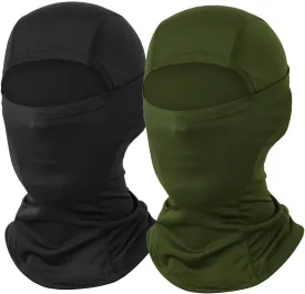 Ski Mask for Men 2 Pack Balaclava Face Mask Women Summer Shiesty Masks Motorcycle Helmet Full Head Cover Sun UV Protection