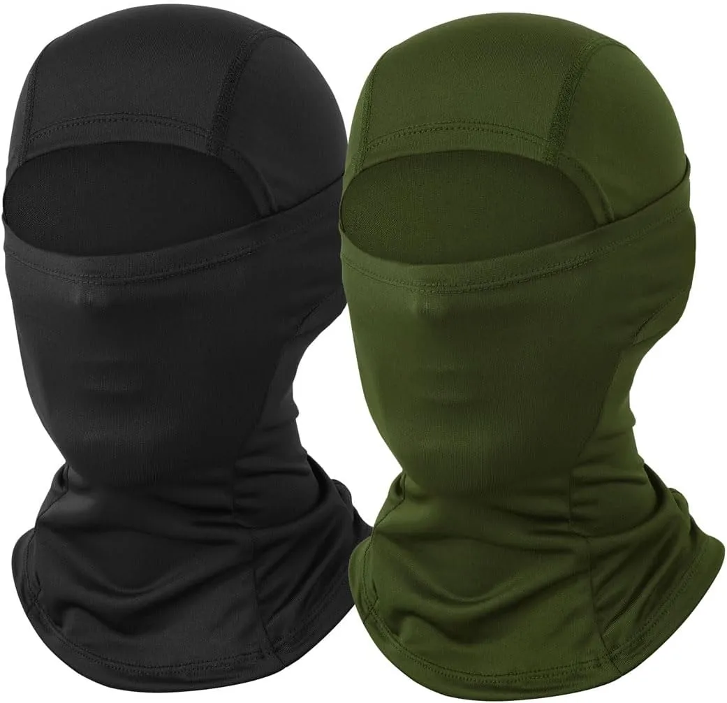 Ski Mask for Men 2 Pack Balaclava Face Mask Women Summer Shiesty Masks Motorcycle Helmet Full Head Cover Sun UV Protection