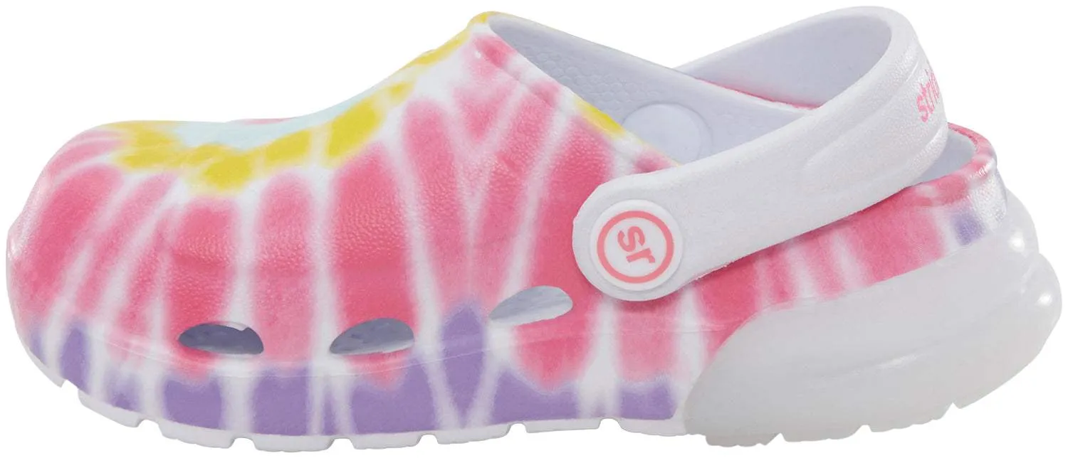 Stride Rite Kids Bray Girls Light-up Water Friendly Clog Sandals (Machine Washable)