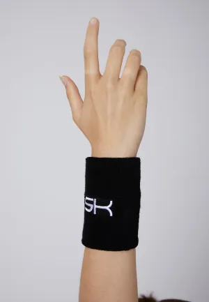 Tommy Haas Tennis Wristbands large, 2 pcs, black