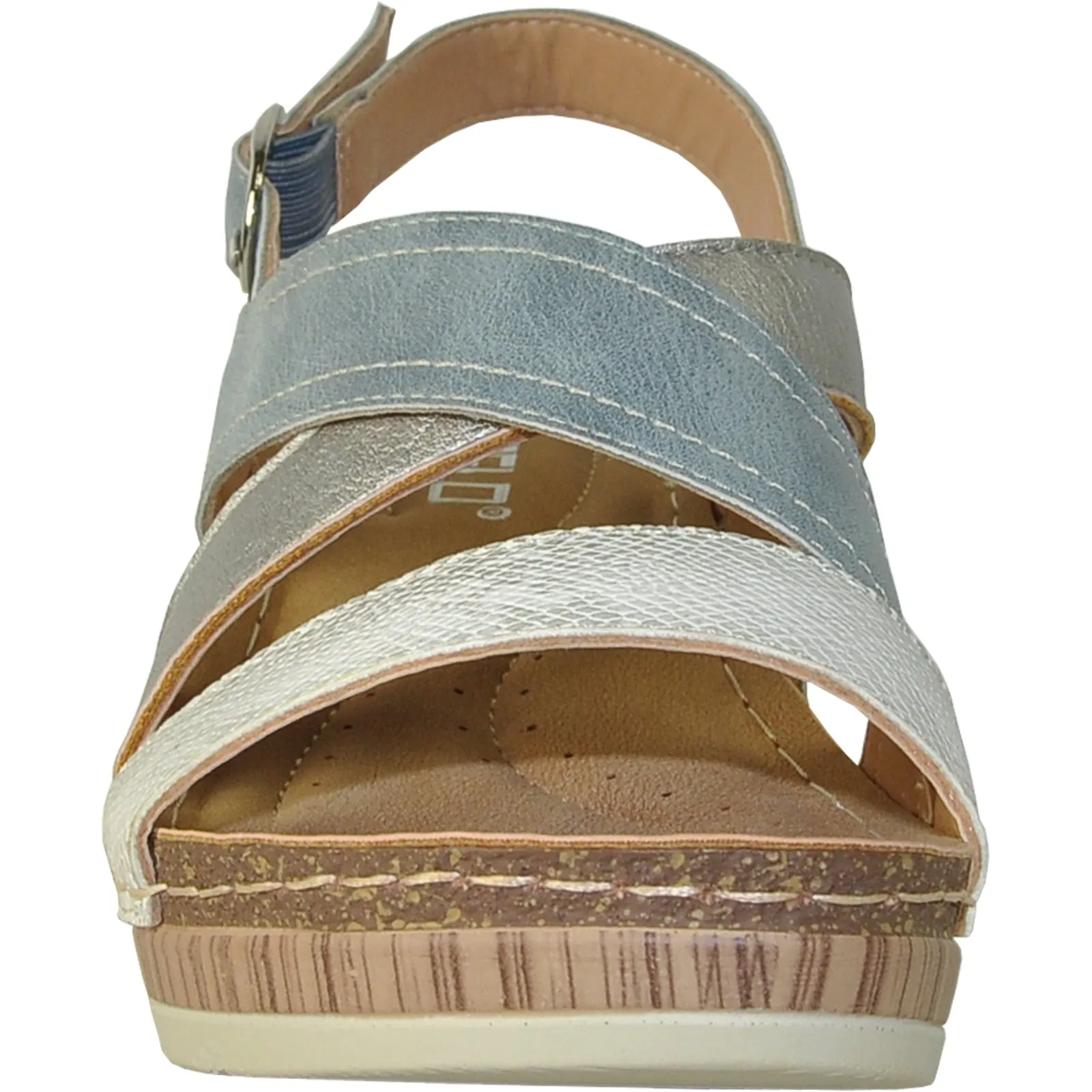 VANGELO Women Sandal REESE Wedge Sandal Blue