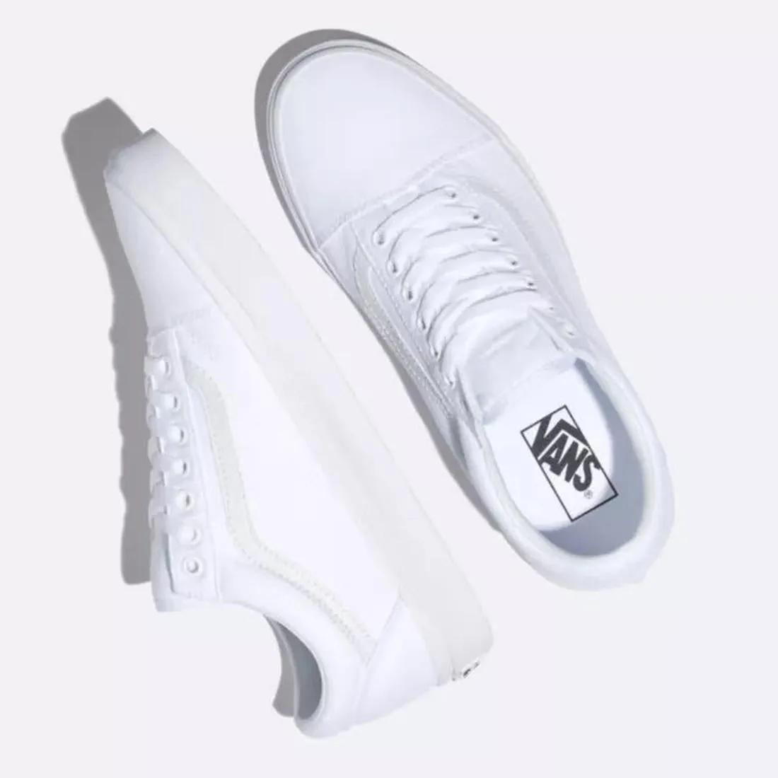 Vans Old Skool White Mens Womens Clearance