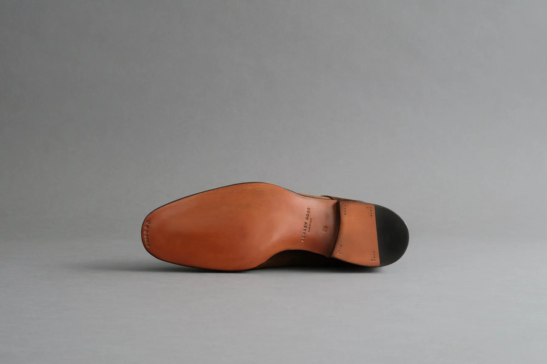 ZeroTwoTwo.Polobrown Derby Boots from Bavarian Calf and Suede